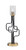Toltec Lighting - 62-MBNAB-3002 - One Light Accent Lamp - Sandia - Matte Black & New Age Brass