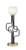 Toltec Lighting - 62-MBNAB-4101 - One Light Accent Lamp - Sandia - Matte Black & New Age Brass