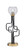 Toltec Lighting - 62-MBNAB-4102 - One Light Accent Lamp - Sandia - Matte Black & New Age Brass