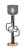 Toltec Lighting - 62-MBNAB-4612 - One Light Accent Lamp - Sandia - Matte Black & New Age Brass