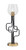 Toltec Lighting - 62-MBNAB-4810 - One Light Accent Lamp - Sandia - Matte Black & New Age Brass