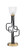 Toltec Lighting - 62-MBNAB-500 - One Light Accent Lamp - Sandia - Matte Black & New Age Brass