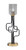 Toltec Lighting - 62-MBNAB-542 - One Light Accent Lamp - Sandia - Matte Black & New Age Brass