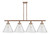 Innovations - 916-4I-AC-G44-L-LED - LED Island Pendant - Ballston Urban - Antique Copper