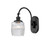 Innovations - 918-1W-BK-G302 - One Light Wall Sconce - Franklin Restoration - Matte Black
