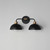 Thelonious Two Light Wall Sconce (10022BKNAB)