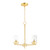 Maxim - 10203CLSBR - Three Light Chandelier - Corona - Satin Brass