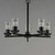 Corona Five Light Chandelier (10205CLBK)