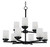 Maxim - 10206FTBK - Nine Light Chandelier - Corona - Black