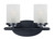 Maxim - 10212FTBK - Two Light Bath Vanity - Corona - Black