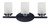 Maxim - 10213FTBK - Three Light Bath Vanity - Corona - Black