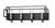 Maxim - 10244BKSBR - Four Light Bath Vanity - Liner - Black / Satin Brass
