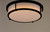 Rogue E26 Two Light Flush Mount (10272WTBK)
