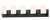Maxim - 10285SWBK - Five Light Bath Vanity - Lateral - Black