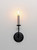 Wesley One Light Wall Sconce (10321BKSN)