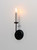 Wesley One Light Wall Sconce (10321BKSN)