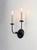 Wesley Two Light Wall Sconce (10322BKSN)