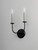 Wesley Two Light Wall Sconce (10322BKSN)
