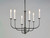 Wesley Six Light Chandelier (10326BKSN)