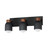 Maxim - 10623LVBK - Three Light Bath Vanity - Pompeii - Lava / Black