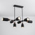Pompeii Eight Light Pendant (10628LVBK)