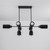 Pompeii Eight Light Pendant (10628LVBK)