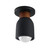 Maxim - 10629LVBK - One Light Flush Mount - Pompeii - Lava / Black