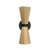 Maxim - 10810SWBKAB - Two Light Wall Sconce - Rizzo - Black / Antique Brass