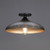Fleur One Light Flush Mount (10910BKGLD)