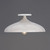 Fleur One Light Flush Mount (10910WTGLD)