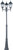 Maxim - 1105BK - Three Light Outdoor Pole/Post Lantern - Poles - Black
