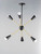 Lovell LED Pendant (11266BKSBR/BUL)
