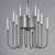 Tux 12 Light Chandelier (11286BK)