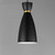 Carillon One Light Mini Pendant (11301BKSBR)