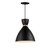 Maxim - 11302BKSBR - One Light Mini Pendant - Carillon - Black / Satin Brass