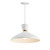 Maxim - 11304WTSBR - One Light Pendant - Carillon - White/Satin Brass
