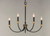 Charlton Five Light Chandelier (11375BKAB)