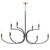 Maxim - 11378BKAB - Eight Light Chandelier - Charlton - Black / Antique Brass