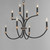 Charlton Eight Light Chandelier (11378BKAB)