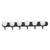 Maxim - 11386FTBK - Six Light Bath Vanity - Axis - Black