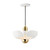 Maxim - 11391WTSBR - LED Pendant - Poppy - White/Satin Brass