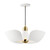 Maxim - 11392WTSBR - LED Pendant - Poppy - White/Satin Brass