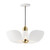 Maxim - 11394WTSBR - LED Pendant - Poppy - White/Satin Brass