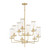 Maxim - 11479CRSBR - Nine Light Chandelier - Crosby - Satin Brass