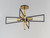 Wings Four Light Flush Mount (11650BKSBR)