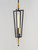 Wings One Light Pendant (11653BKSBR)