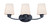 Maxim - 11833SWBK - Three Light Bath Vanity - Shelter - Black