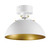 Maxim - 12040WTSBR - One Light Flush Mount - Dawn - White/Satin Brass