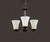 Vital Three Light Chandelier (12073FTOI)