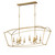 Maxim - 12169GL - Eight Light Linear Pendant - Plumette - Gold Leaf